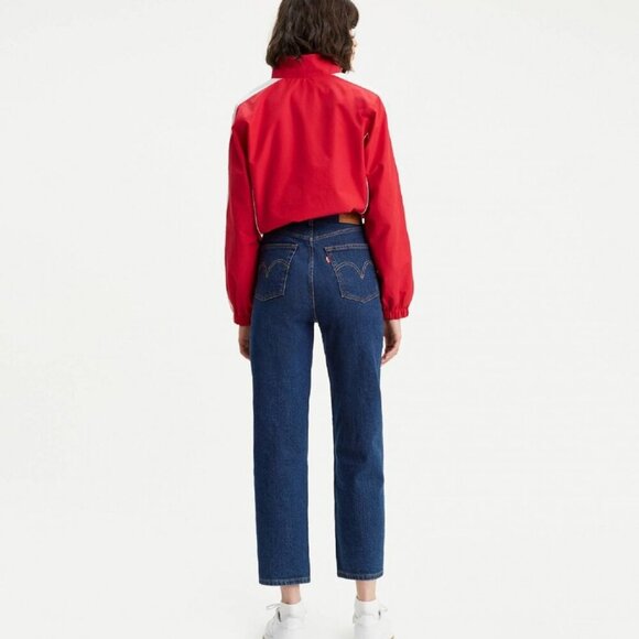 Levi's Jeans Women's 25 Ribcage Straight Ankle Dark Wash Button Fly - Picture 10 of 10